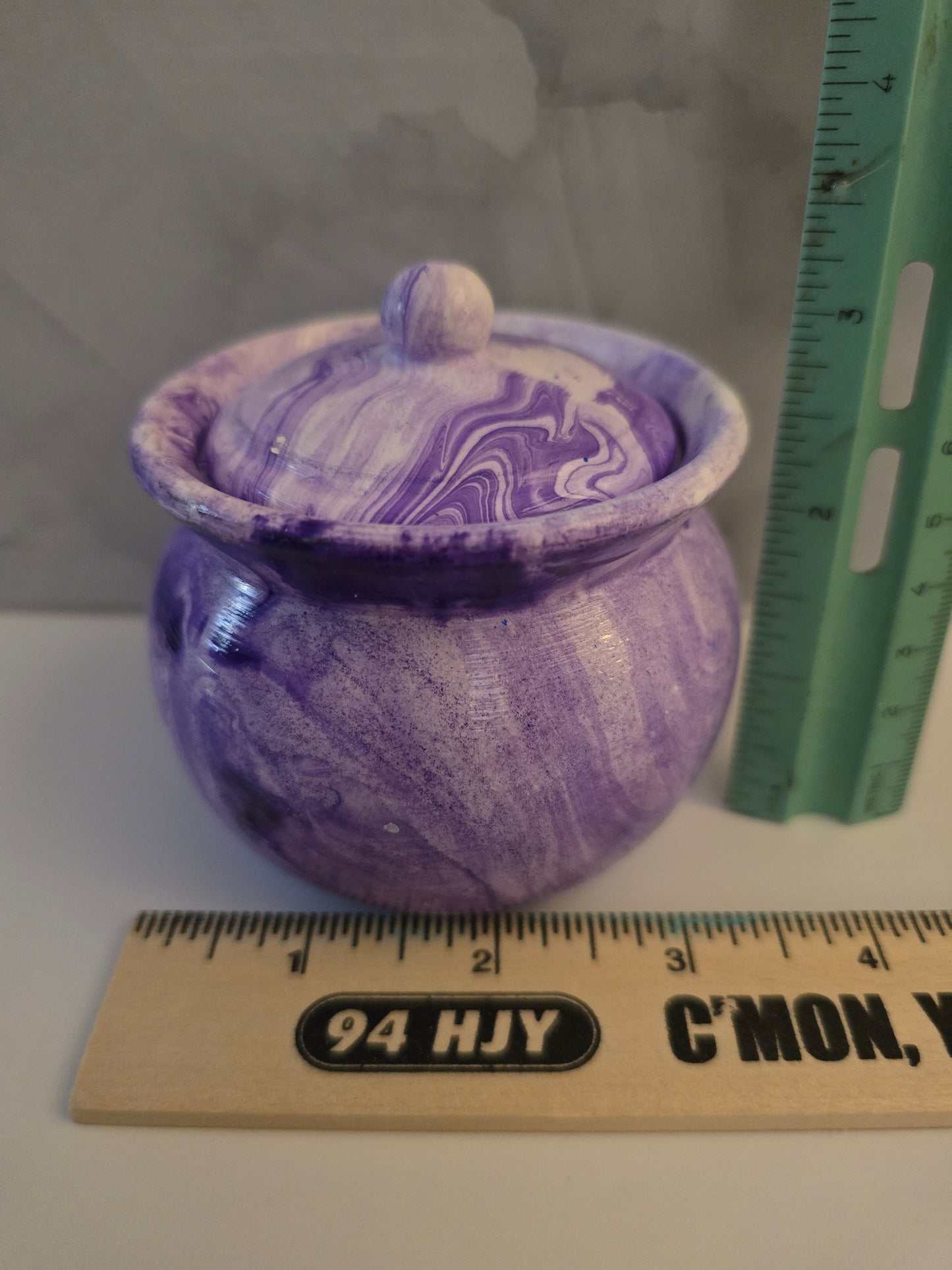 Small covered jar