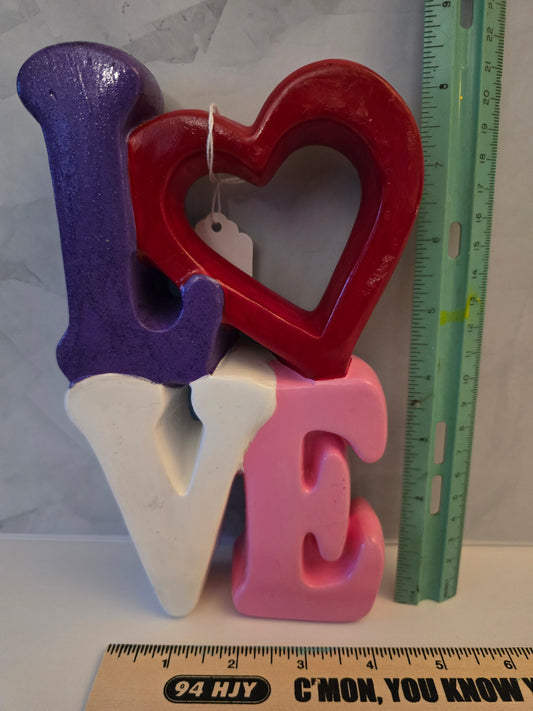 Love plaque 8.5" high