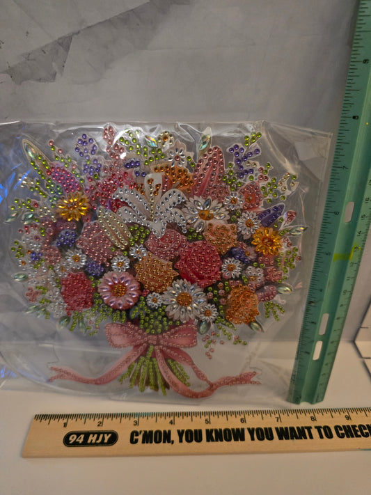 Bouquet of Flowers on stand  Diamond Art