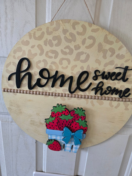 Home Sweet Home 18" Door Hanger w/ choice of 1 Attachment