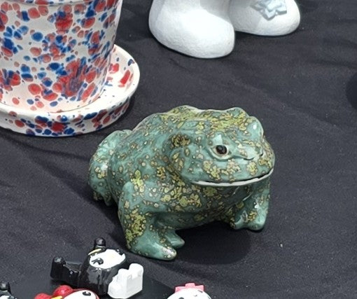Handmade Frog Garden Figurine