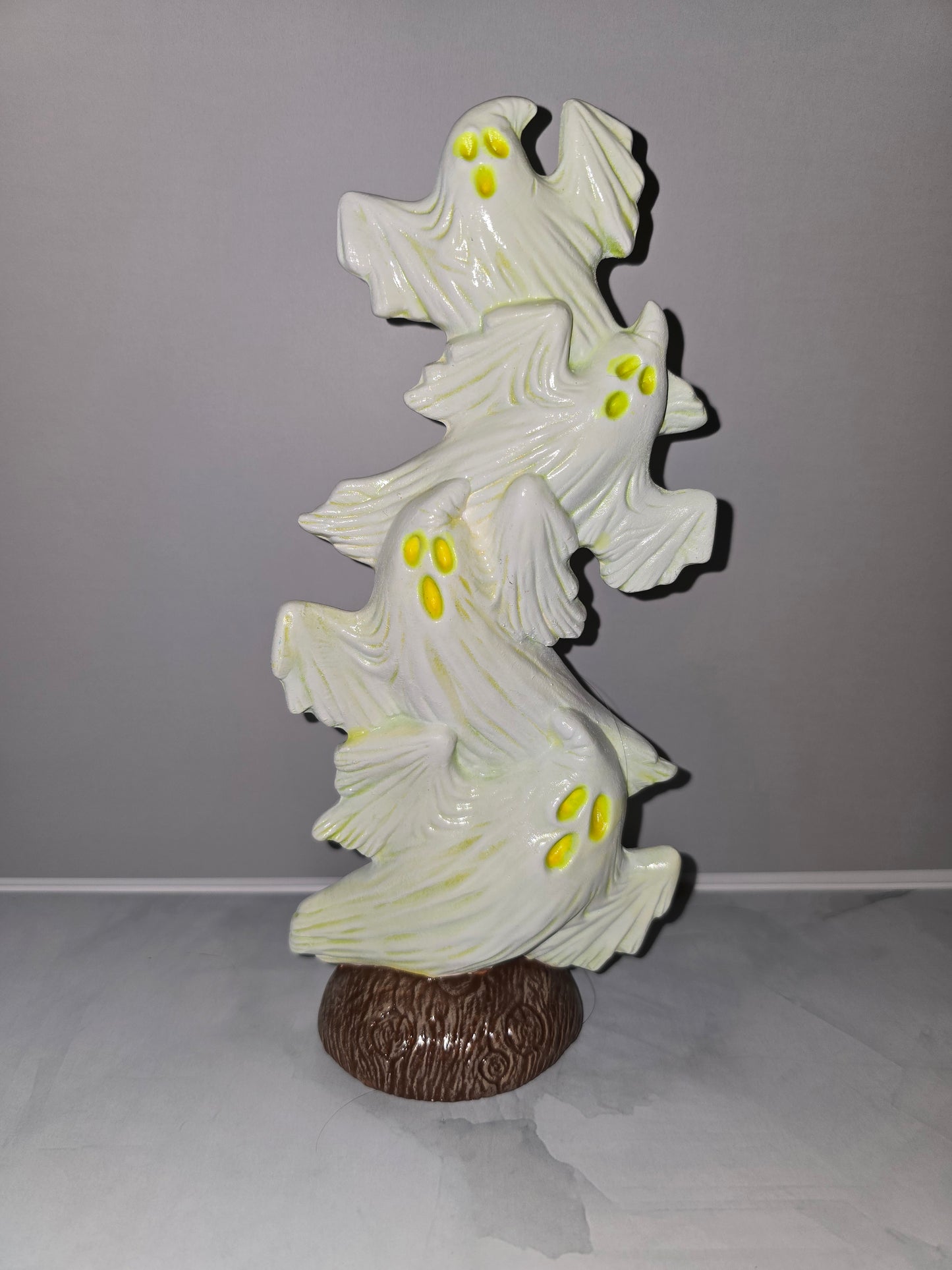 Ghost Stack Figurine with Glow-in-the-Dark Eyes